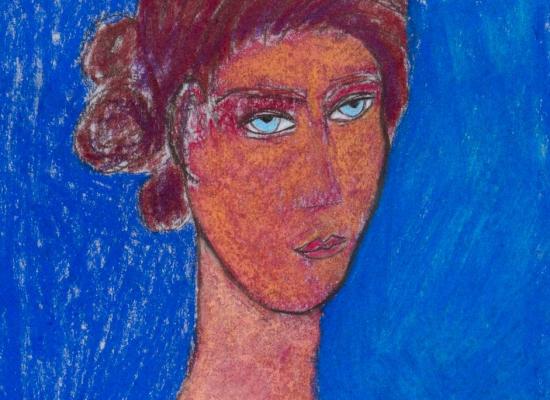 Mulher Sobre O Azul